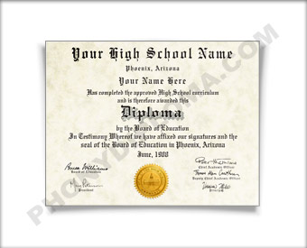 How to forge a high school diploma
